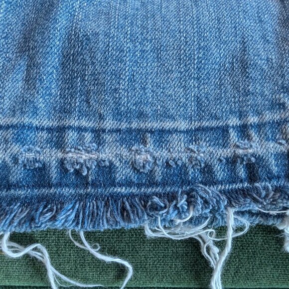 Frame Le Piper Distressed Cropped Straight Leg Jean sz 29 - Picture 4 of 4